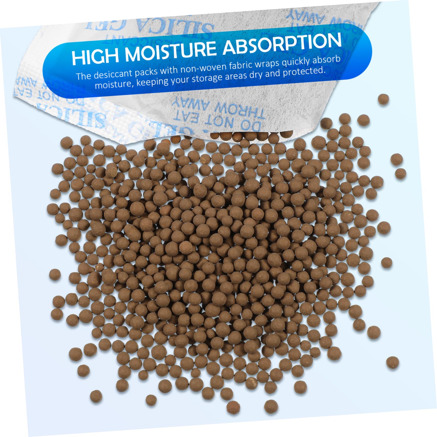 Amosfun Desecante De Embalaje 50g Paquetes De Sílice Absorbe Humedad Ideal Para Mudanzas