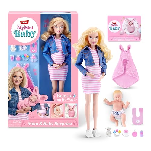 My Mini Mom & Baby Surprise (Brittany) Pregnant Doll + Newborn Baby de ZURU
