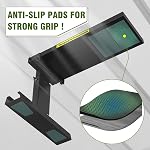 Foldable | Heavy-Duty Ladder Extender Pro, High Strength Steel Material Design Ladder Extension Pro for Stairs w/Non-Slip Mat, 9.5-15" Adjustable Height, Applicable Feet Spacing 25"