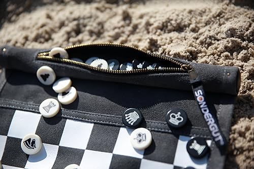 Miniatura 2 de Sondergut -- Piezas de juego de repuesto para ajedrez y damas de viaje enrollables de Sondergut