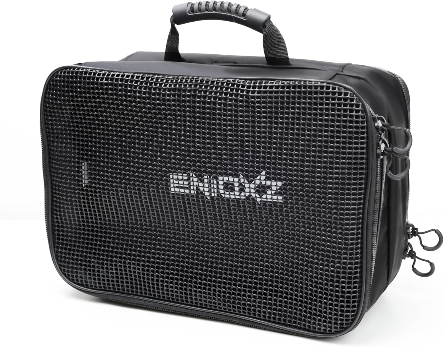 Double Sided PVC Mesh Tackle Bags Wallet LARGE | Heavy Duty Compact Water-Resistant Tarpaulin Fish Grab Bag | Garage Drawer Oraganizer Storage | Zipped Mesh Open Top with Optimal Drainage