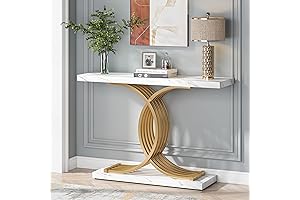 Tribesigns Gold Entryway Table - Practical and Stylish Accent to Elevate Your Home