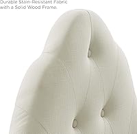 Vista 67 de Modway Sovereign Cabecero doble tapizado con botones, Tela