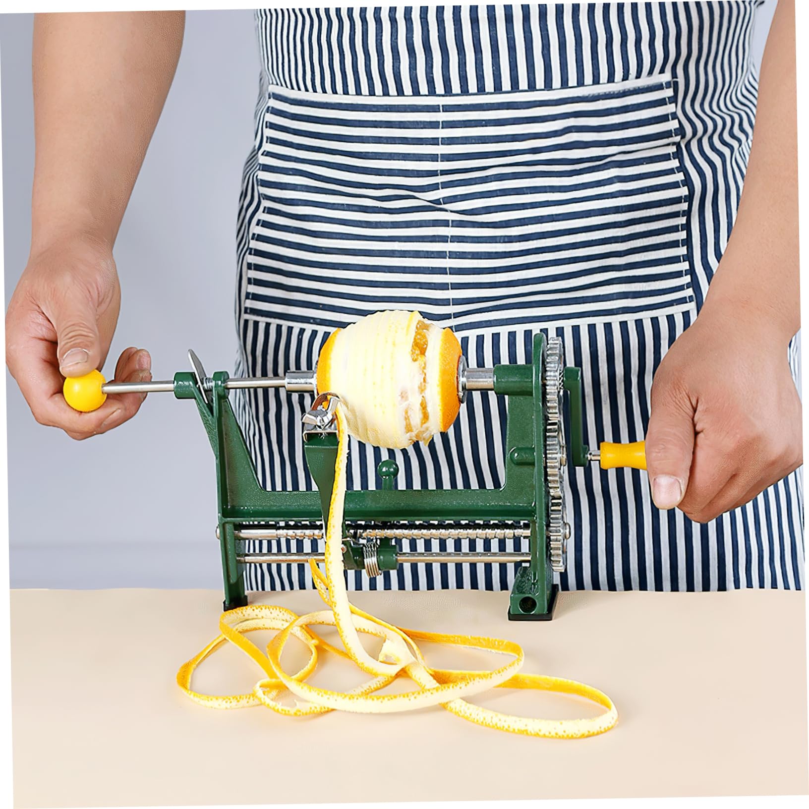 Sbucciatore Automatico Frutta Three in One Peeler Nero in Lega di Alluminio