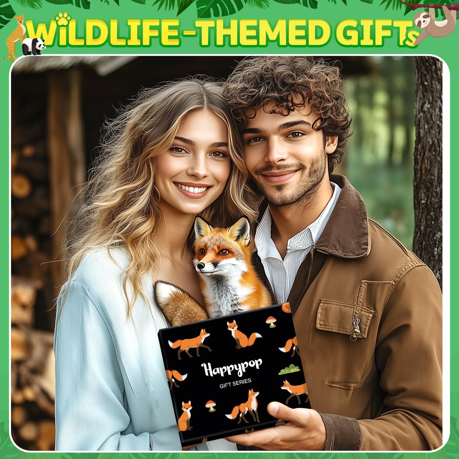 HAPPYPOP Funny Animal Gift Ideas - Owl Eagle Cheetah Tiger Frog Fox Dinosaur Turtle Socks - Image 3