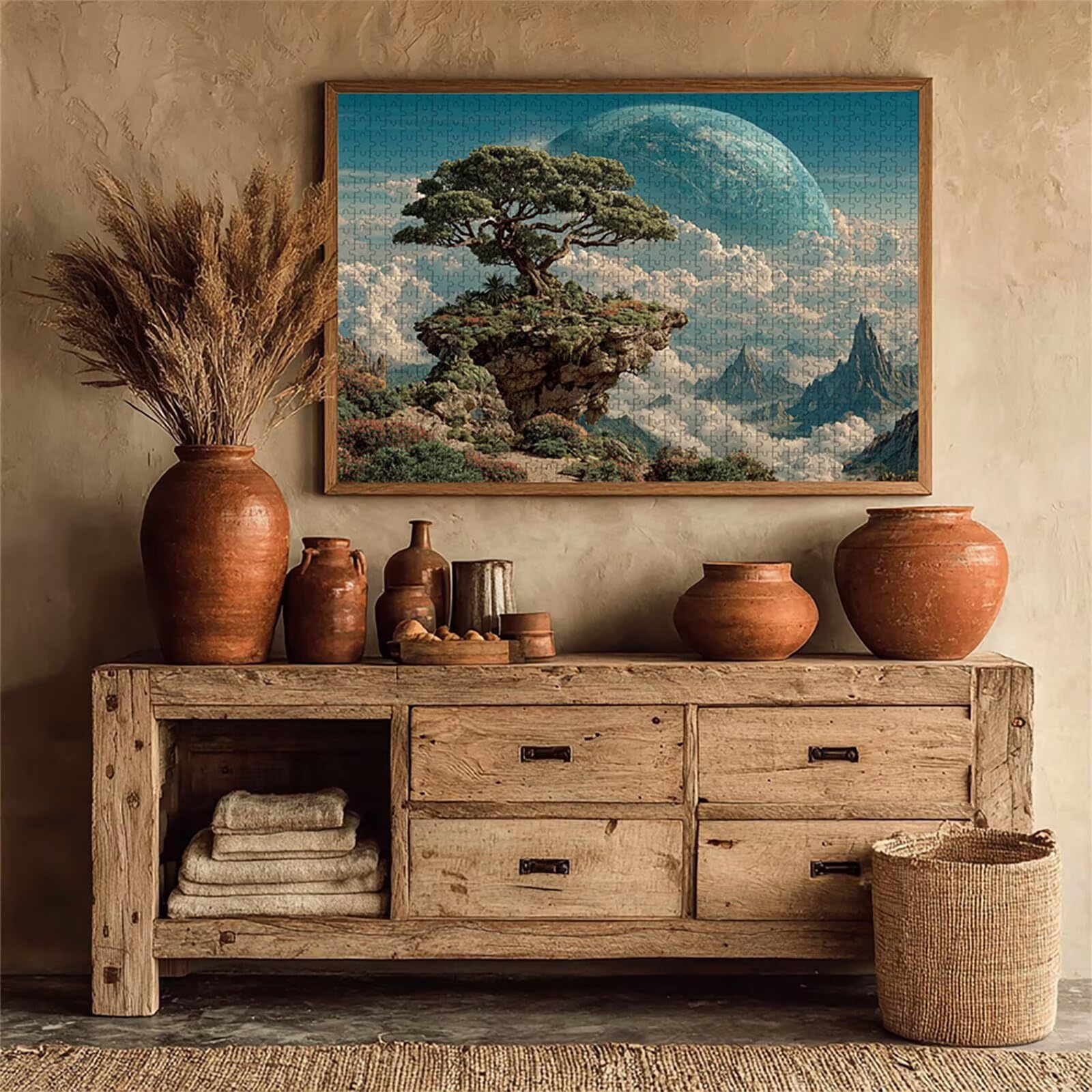 Drewniane puzzle planetowe, 179 x 105 cm, drzewo Jigsaw, 6000 elementów, dla dorosłych, z pudełkiem, wymagająca gra logiczna, kolorowa gra w układanie, prezent dla nastolatków, dla wszystkich grup