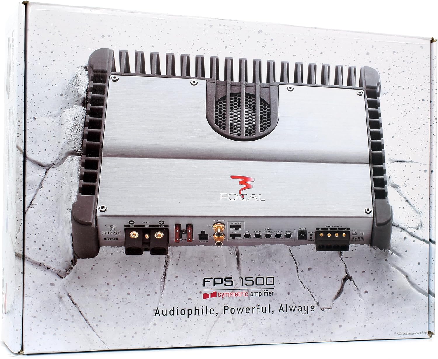 Focal FPS 1500 800W RMS Class D Symmetric Car Subwoofer Amplifier