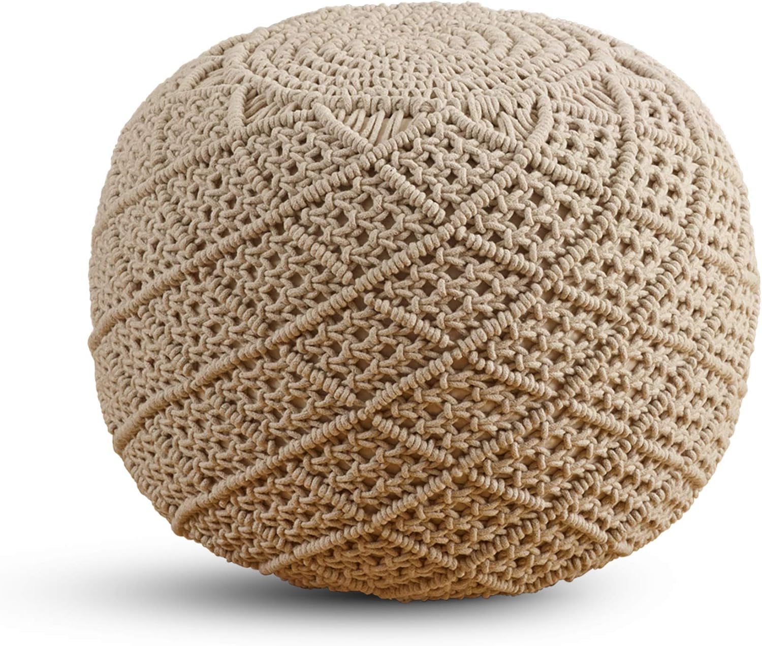 SARO LIFESTYLE Macramé Pouf