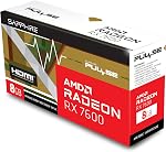 Sapphire 11324-01-20G Pulse AMD Radeon RX 7600 Gaming Graphics Card with 8GB GDDR6, AMD RDNA 3