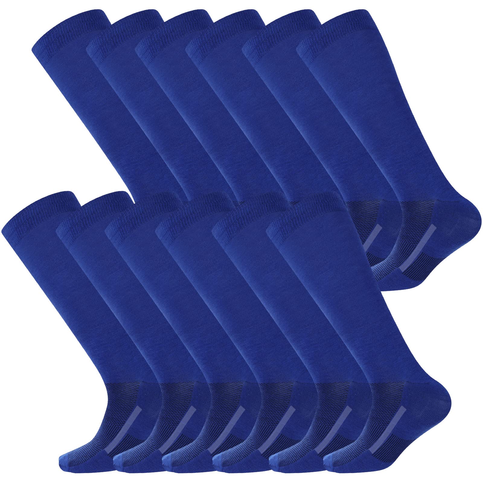 Haysandy 12 Pairs Youth Football Socks Bulk Softball Soccer