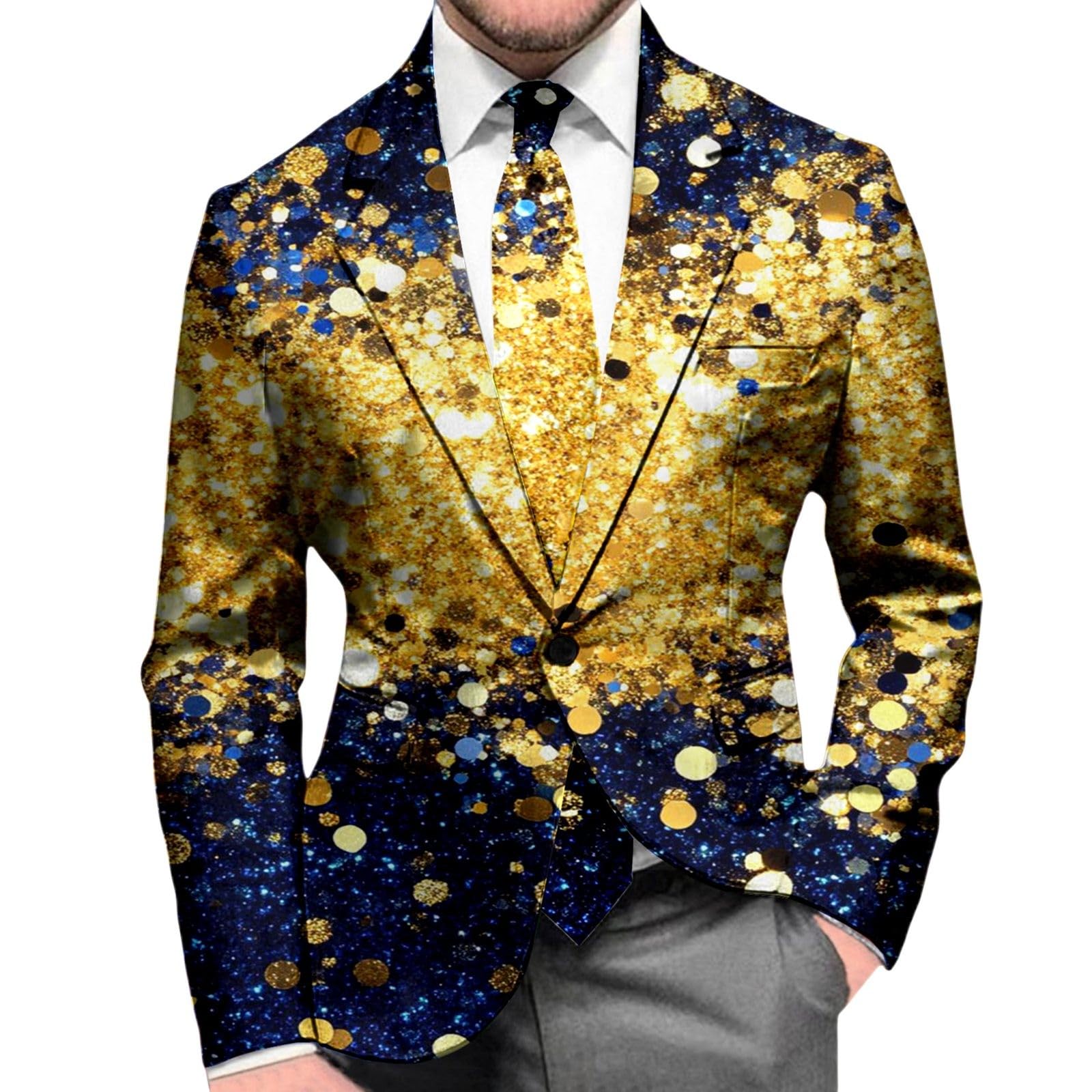 Générique Elegante giacca da sera con stampa dal design contemporaneo e alla moda che distingue vestibilità comoda leggera e versatile, ideale per eventi speciali e celebrazioni