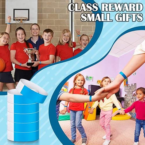 Vista 65 de Tudomro 300 pulseras de papel para eventos, pulseras impermeables de neón, pulseras de identificación de conciertos, bandas de mano, pulseras Verde