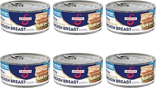 Swanson White Premium Chunk Canned Chicken Breast in Water, 9.75 OZ Can (Pack of 6)