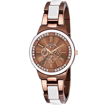 PEARL-336GD, Designer Golden Colour Analogue Watch for Girls & Women