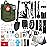 Survival Kit, 250Pcs Survival Gear First Aid Kit with Molle System Compatible Bag and Emergency Tent, Emergency Kit for Earthquake, Outdoor Adventure, Hiking, Hunting, Gifts for Men Women