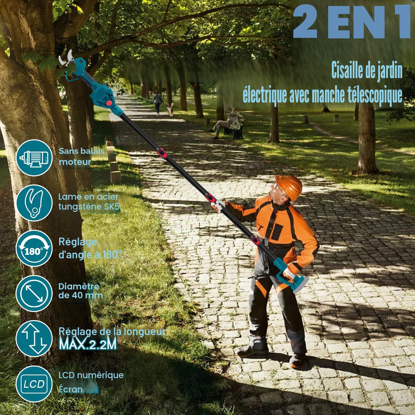 Sécateur télescopique 2 en 1 Makita 18 V