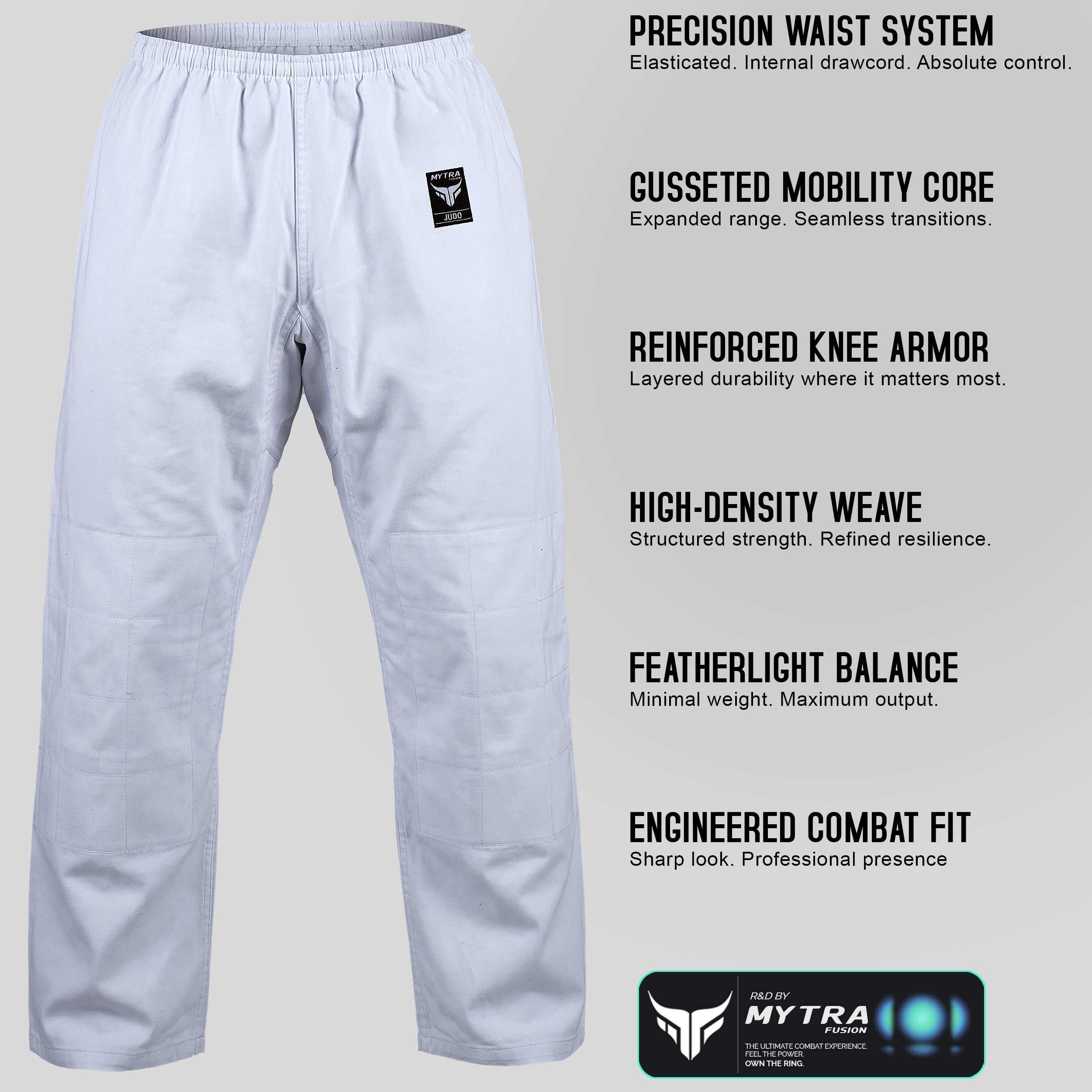 Mytra Fusion Judo Gi per Bambini – Uniforme da Judo Junior Resistente per Allenamento e Competizione – Kimono da Judo Durevole con Cuciture Rinforzate e Cintura Inclusa