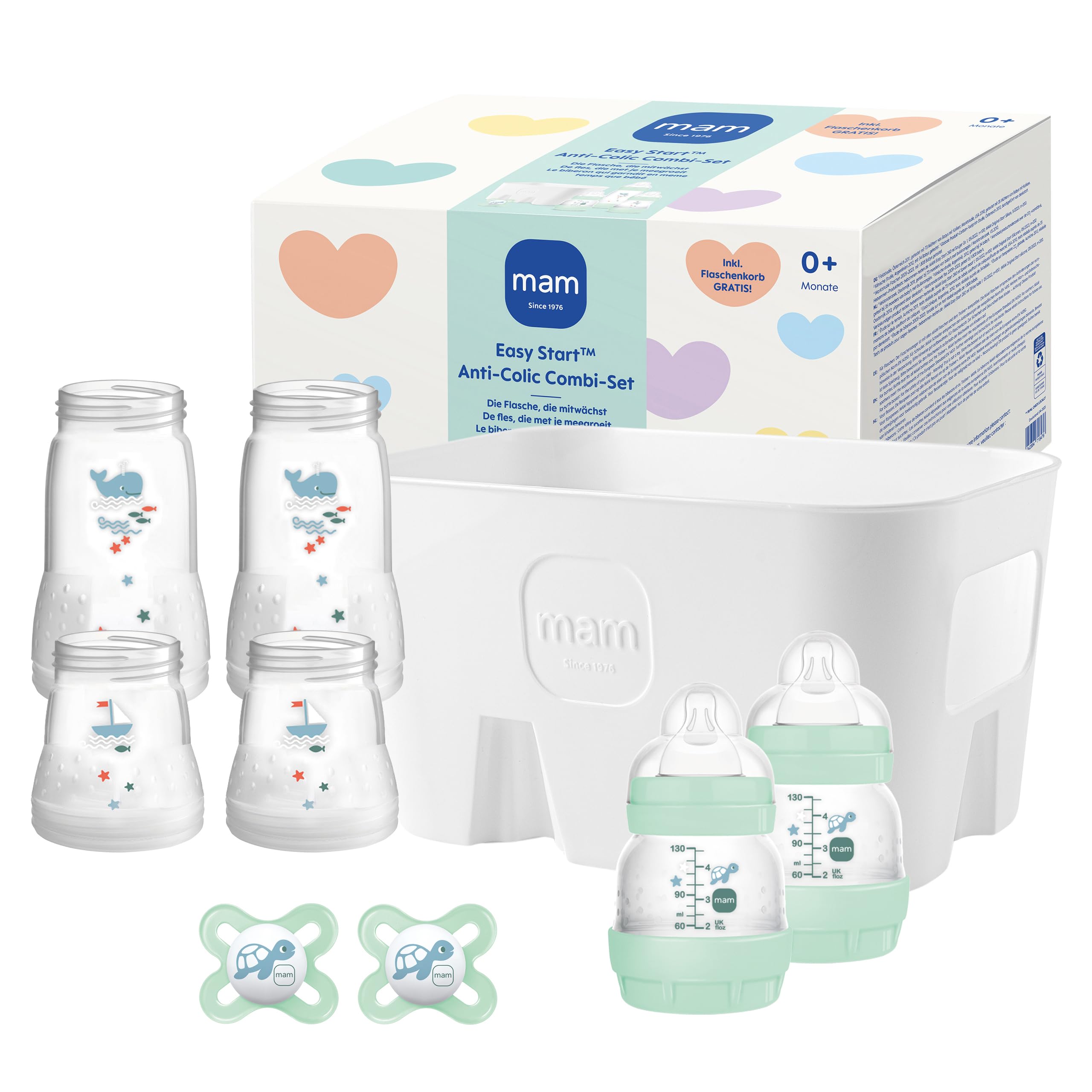 MAM Easy Start Anti-Colic Combi-Set, 0+ Monate, mint