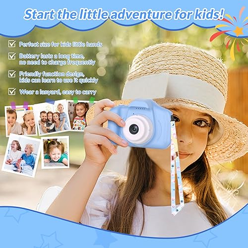 Miniatura 6 de Mafiti Cámara para niños con trípode, cámara digital Selfie HD de 26 MP para niños, cámara portátil para niños pequeños con video de 1080P, regalo