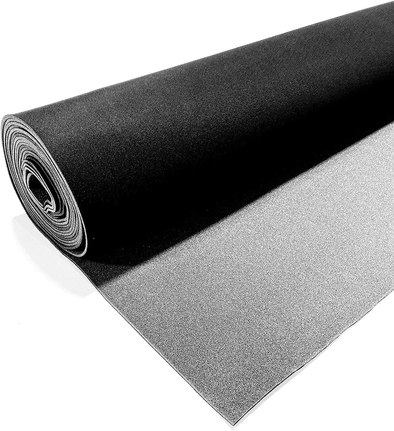 Black Auto Headliner 3/16 Inches Foam Backing Fabric Material 60 Inches Wide by 72 Inches Long, 2 Yards