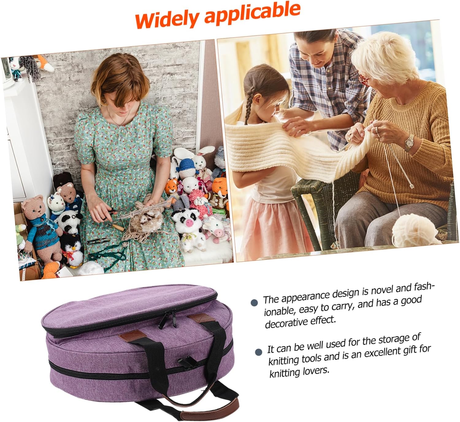Beatifufu 1pc Beginner Sew Kit Multi-Function Embroidery Tools Pouch Portable Storage Bag for Travel