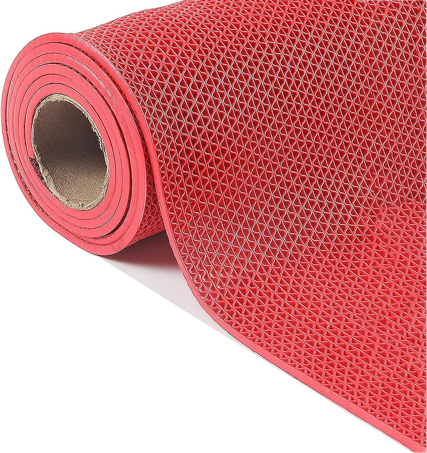 QYMYOZ PVC Waterproof Floor Mats For Indoor/outdoor Showers, Swimming Pools, Kitchens(Red,90cmx150cm)