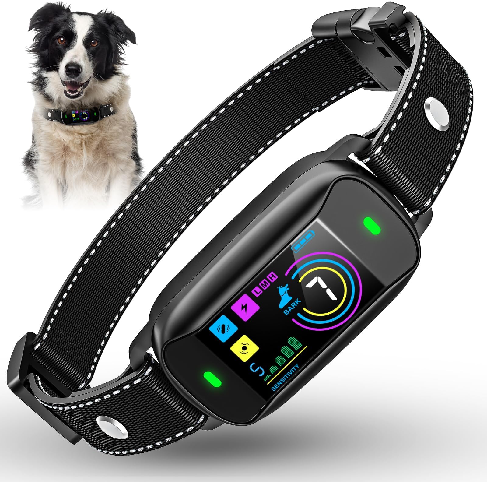 Dog Bark Collar, TASDISE Bark Collar for Large Medium Small Dogs, 6 Adjustable