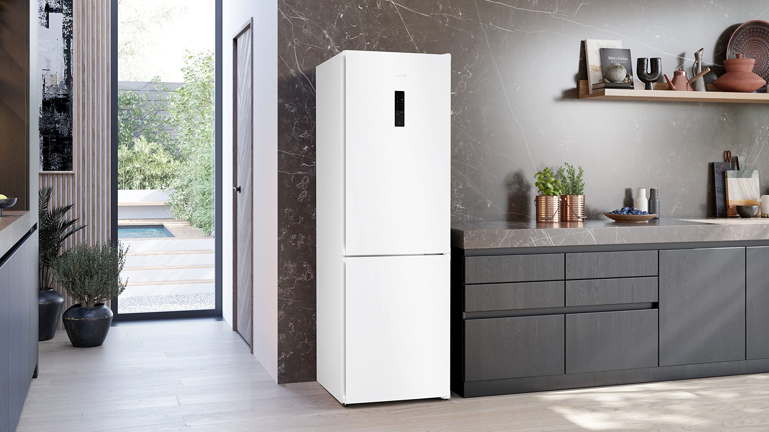 SIEMENS KG36NXWDF iQ300 Frigorífico y congelador Combinado, 186 x 60 cm, 237 L de refrigeración + 119 L de congelación, hyperFresh frescor más Largo, no más descongelación, superCooling –