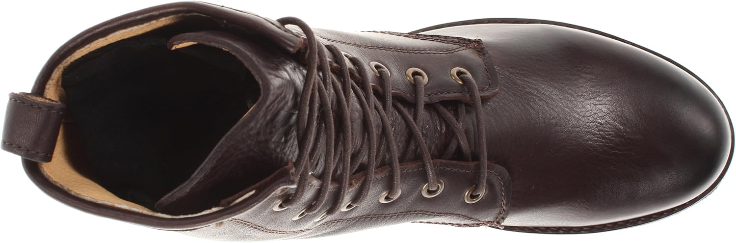 frye veronica combat dark brown