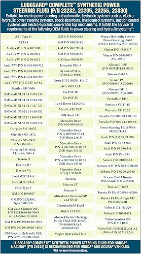 Miniatura 3 de Líquido de dirección asistida sintético completo 23232 de Lubegard de 32 fl oz