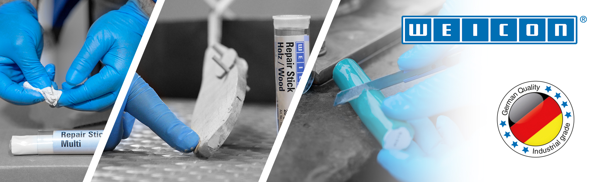 Image of WEICON Repair Stick Multi Purpose / 1.92 oz (57 g) / 2-Component epoxy Resin /Special Adhesive /Extra Strong (4 oz (115g))
