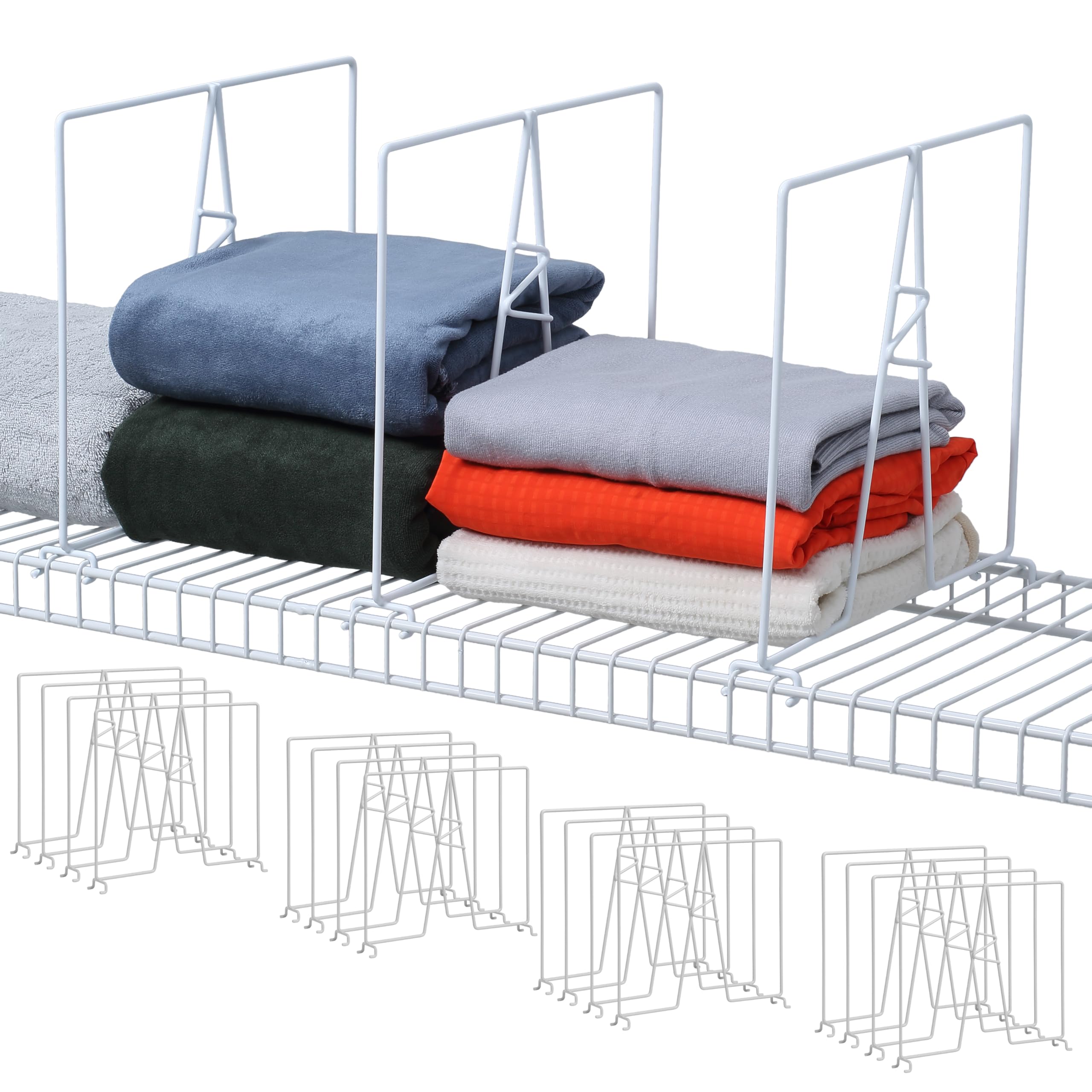 デカたろうページ Ordermade Amazon.com: ziroland Wire Shelf Dividers - White Closet