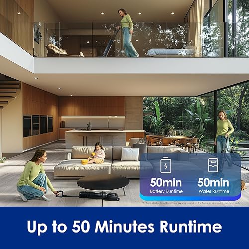 Tineco Floor ONE S7 Stretch Ultra Cordless Wet Dry Vacuum Cleaner, 180°Lay-Flat Anti-Tangle Design, 50 Minutes Runtime, 85℃ Flashdry Self-Cleaning, Dual-Sided Edge Cleaning Floor Cleaner - 8