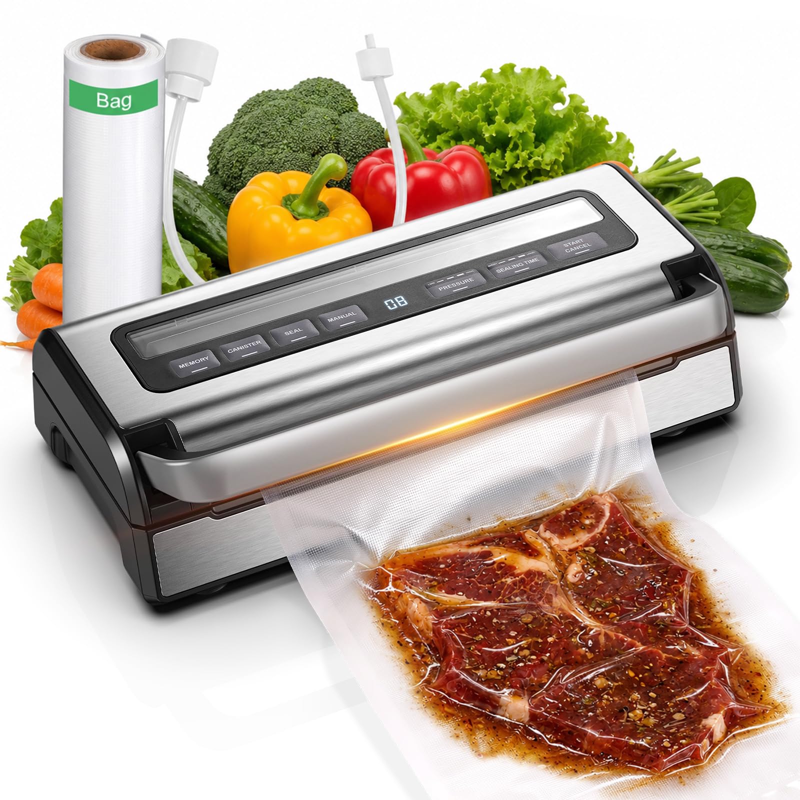 Photo 1 of AAOBOSI 95KPa 9-in-1 Wet/Dry Vacuum Sealer, 8X Freshness