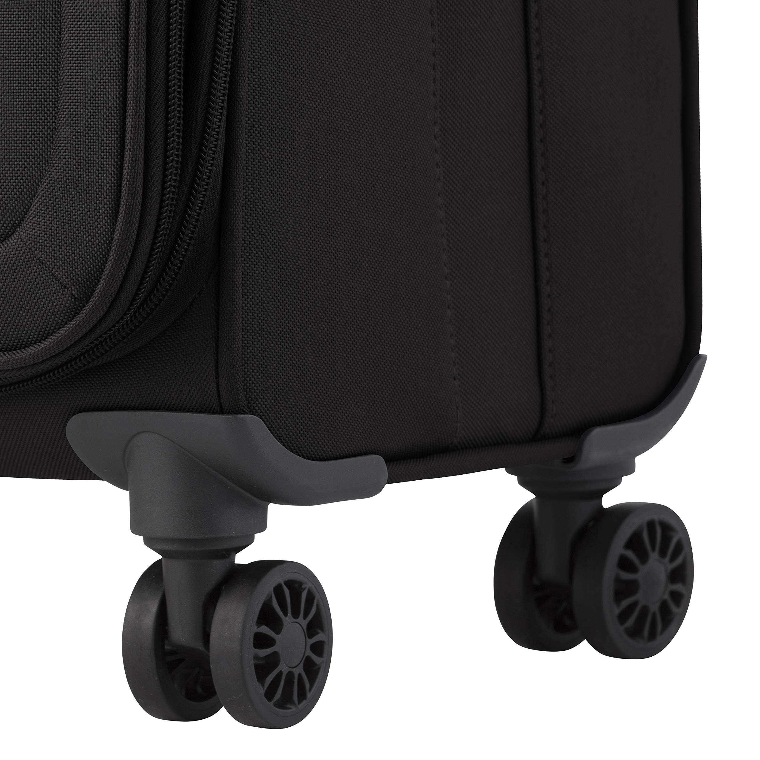 CarryOn Air – Miękka walizka kabinowa 55 cm, 41 l, lekka z zamkiem TSA (Czarny, Mały)