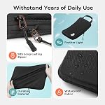 Compression Packing Cubes for Suitcases, Ultralight Packing Cubes for Backpack Waterproof Luggage Packing Organizers Expandable Packing Cubes for Travel Accessories and Essentials 8 Set Black