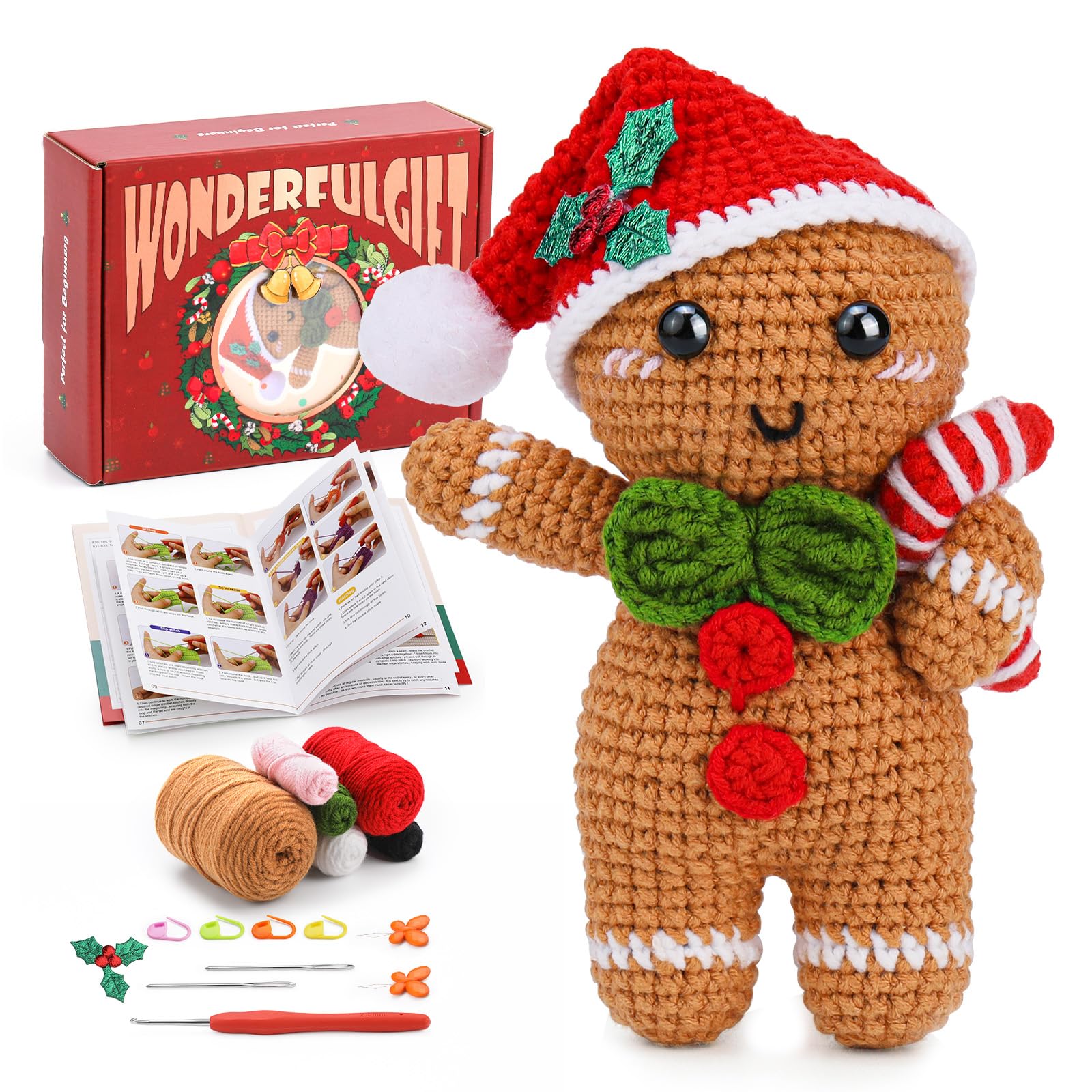 Crochet Kits for Beginners, Crochet Starters Kit with Tools, Storage Box