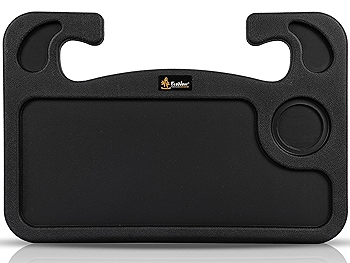 EcoNour 2合1汽车方向盘桌 | 汽车食品托盘及笔筒