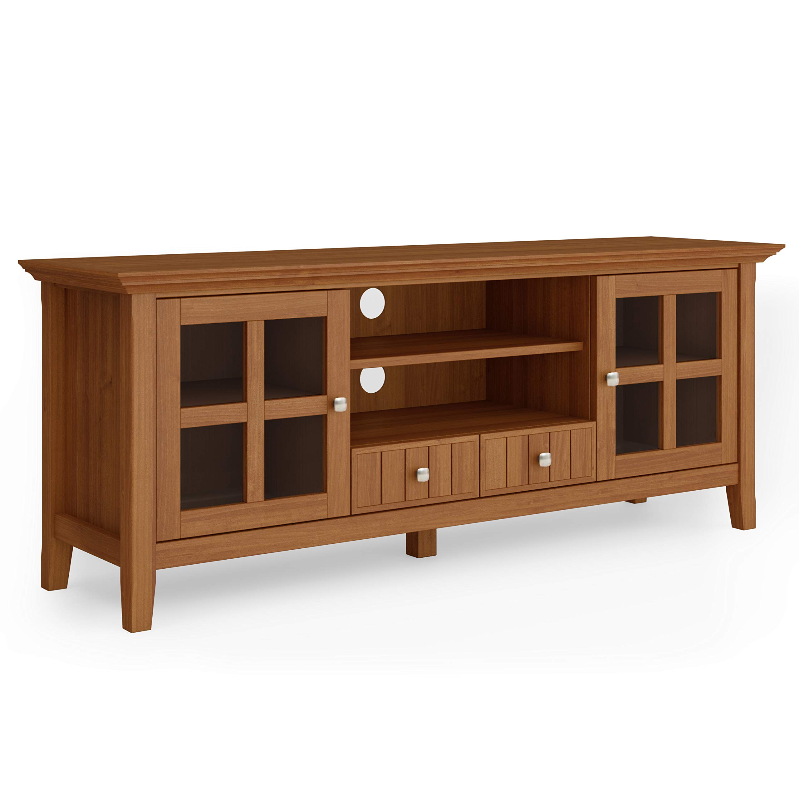 Buy SIMPLIHOME Acadian SOLID WOOD Universal TV Media Stand, 60 inch