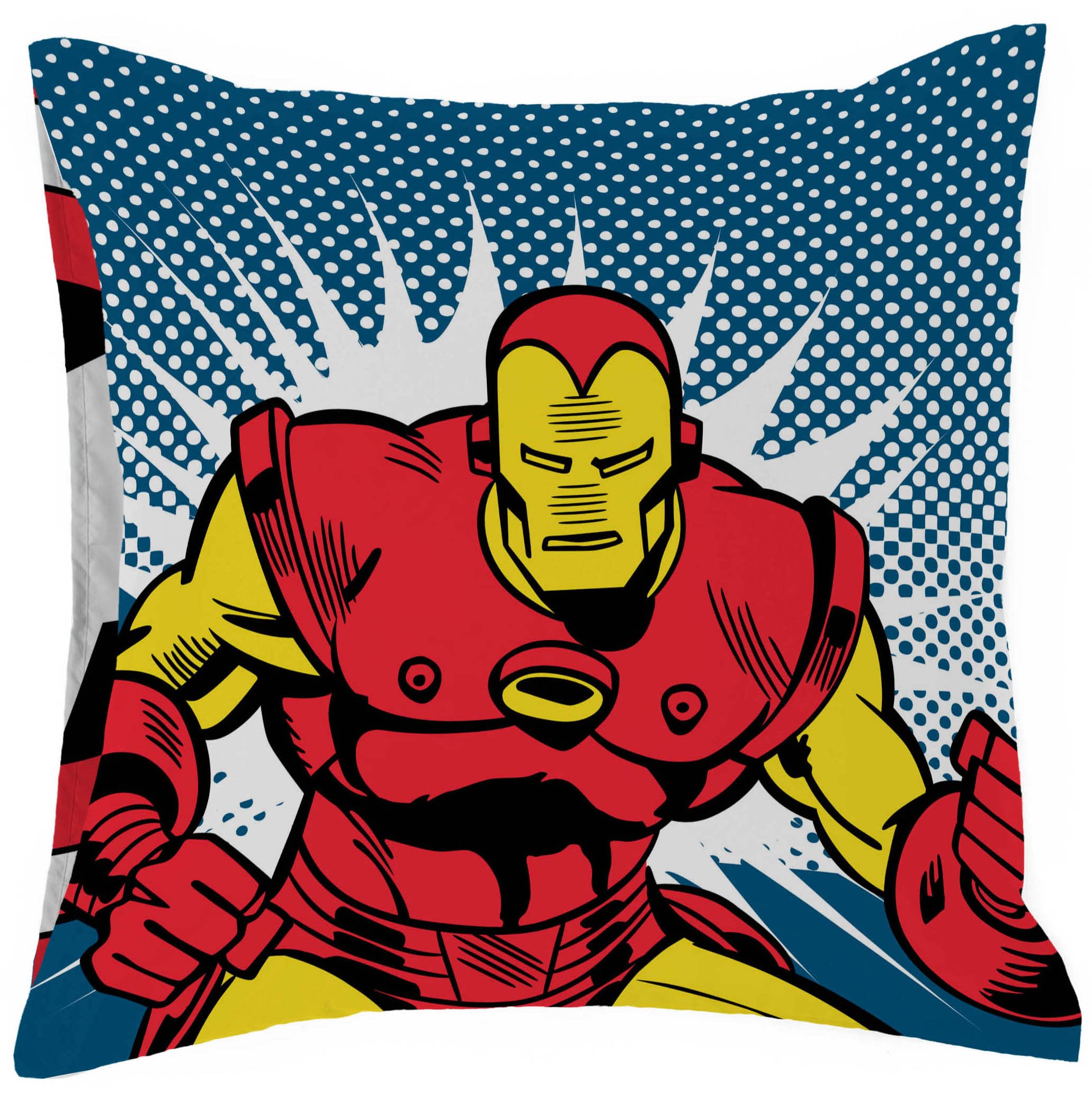 Lot De 2 Taies D'Oreiller Spiderman Rues De New York - 80x80 Cm 100% Coton Réversibles Enfant