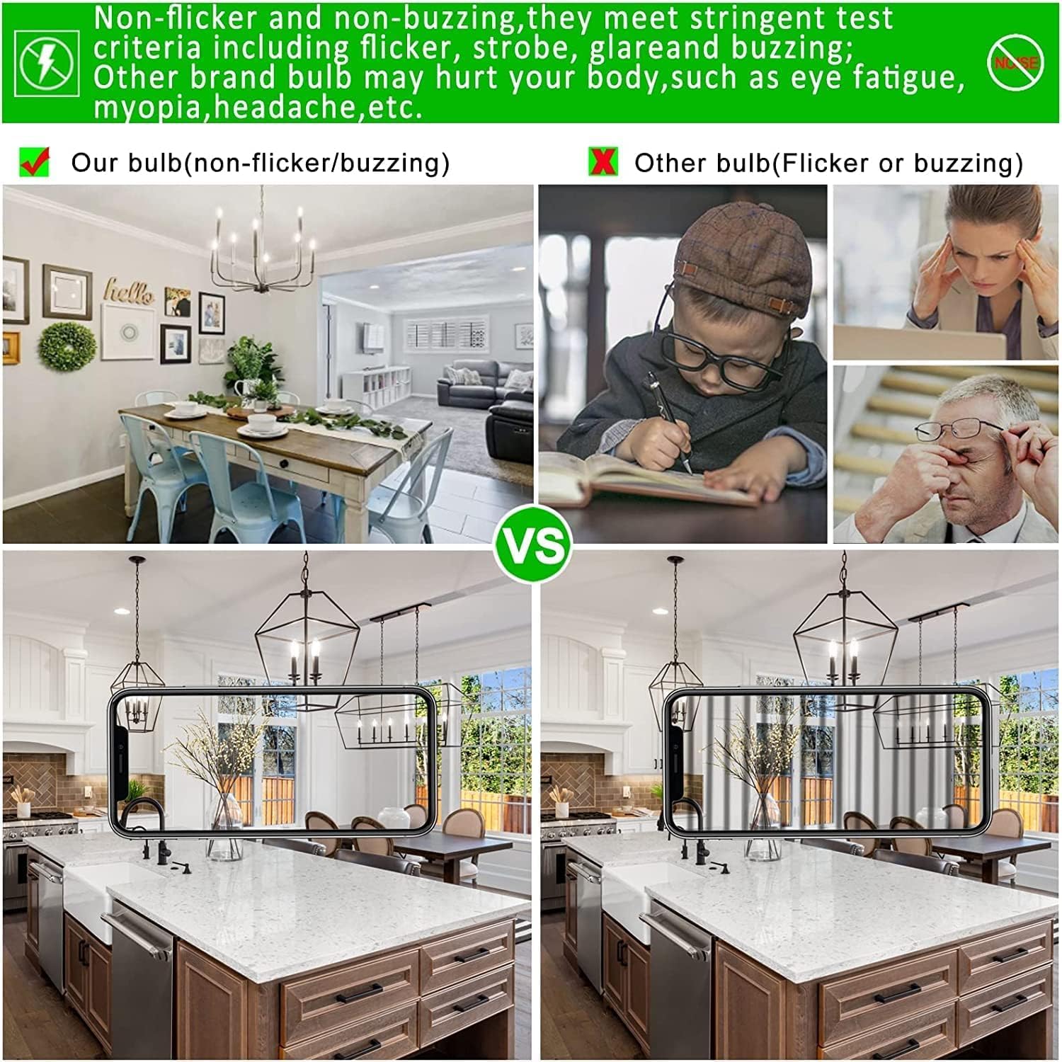Frosted E12 Led Bulb Dimmable 6W Candelabra Led Bulbs 4000K Daylight T6 T6.5 E12 Edison Bulbs 60 Watt for Chandelier, Ceiling Fan Light, AC120V 600LM Candelabra Light Bulb 6Pack.