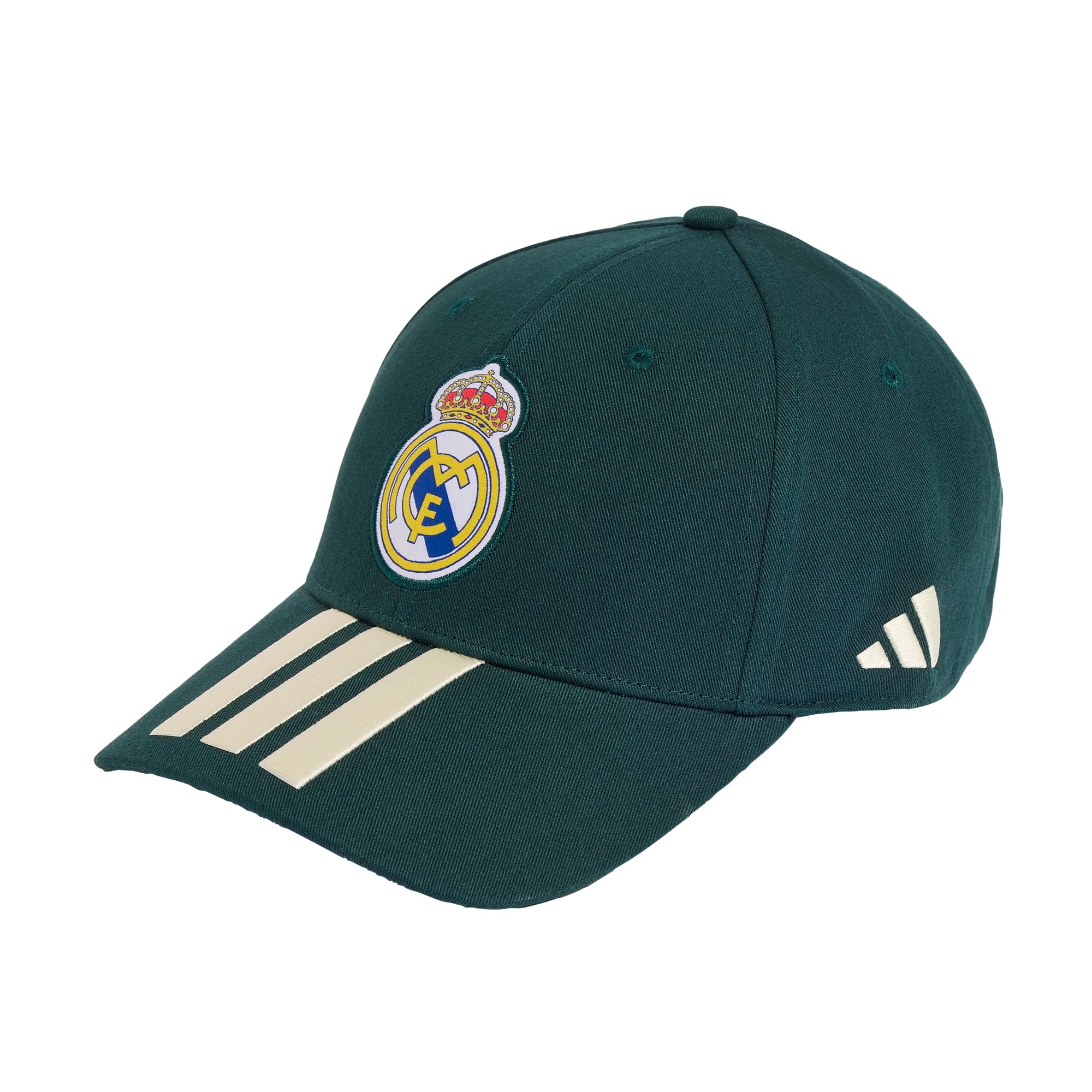 adidas Unisex Real Madrid Hat, Aurora Ivy/Ivory, M-L