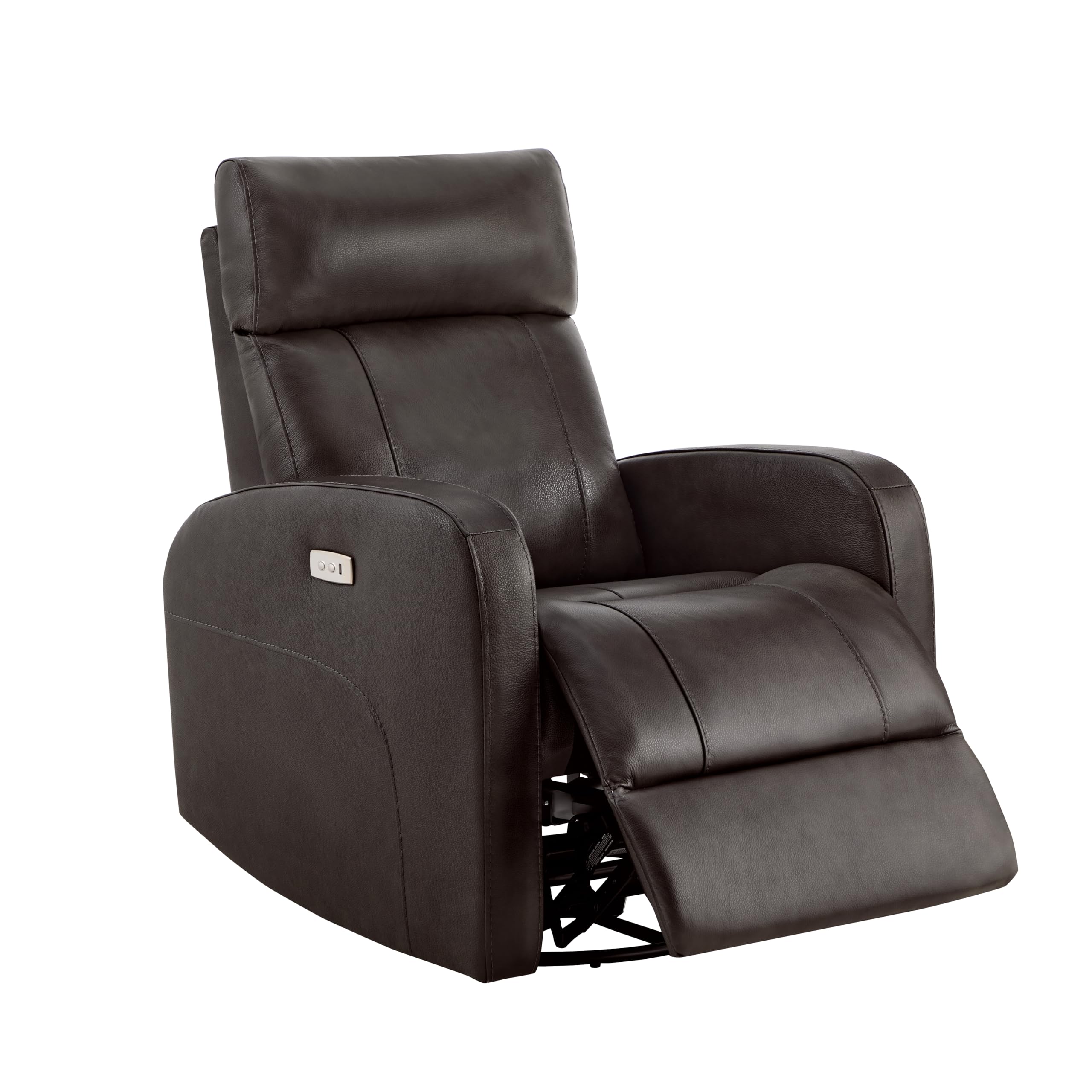 CHITA Genuine Leather Power Swivel Glider