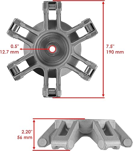 Miniatura 2 de Caltric Kit de montaje de copa de gobernador y peso de embrague compatible con Can-Am Outlander 400 HO 4x4 XT 2003 2004 2005 2006 2007 2008