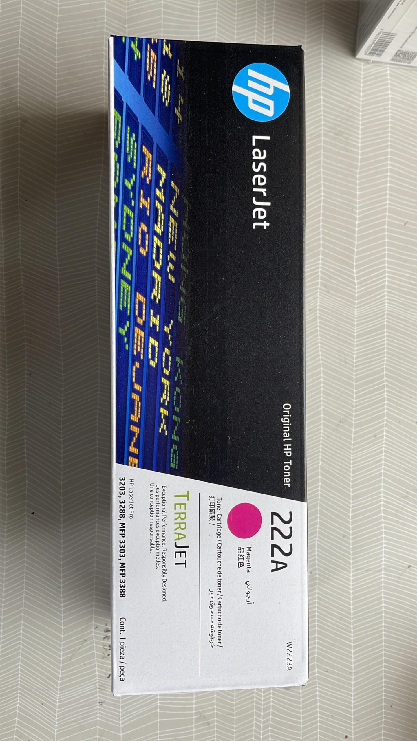 HP222A Magenta Original LaserJet Toner Cartridge | Compactible with HP LaserJet Pro 3203, 3288, MFP 3303, MFP 3388 Printer Series