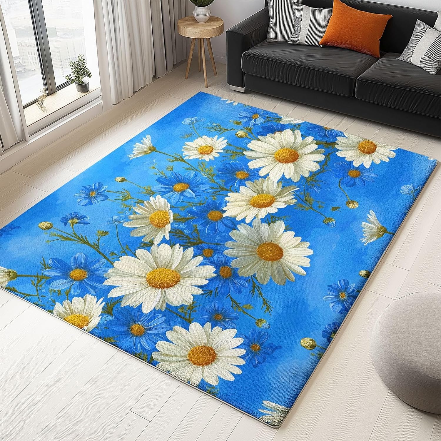 Tapis de salon lavable en machine et antidérapant 150x240