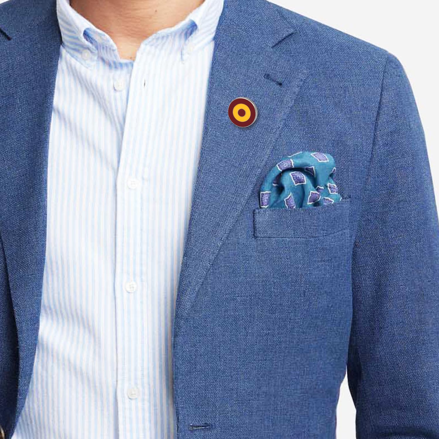 Pin de Solapa Escarapela Española Ejercito del Aire RAF Original Regalo Camisa Ropa Mochila