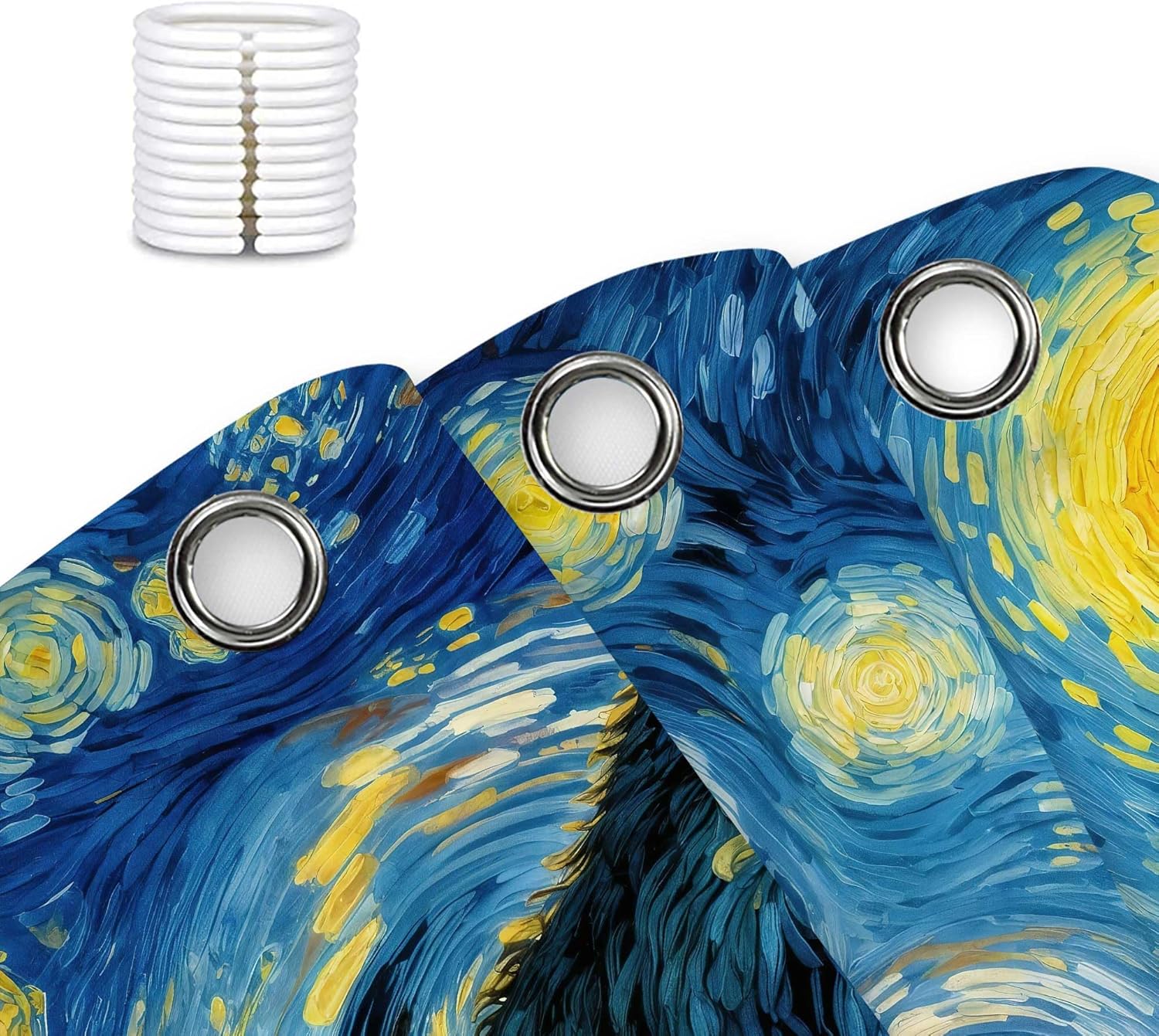 Funny Bigfoot Moon Nature Stars Shower Curtain, Rustic Mountain Sasquatch Bathroom Decor Shower Curtains, Waterproof Fabric Wild Animal Bath Curtain with 12 Hooks 72X78 inchs