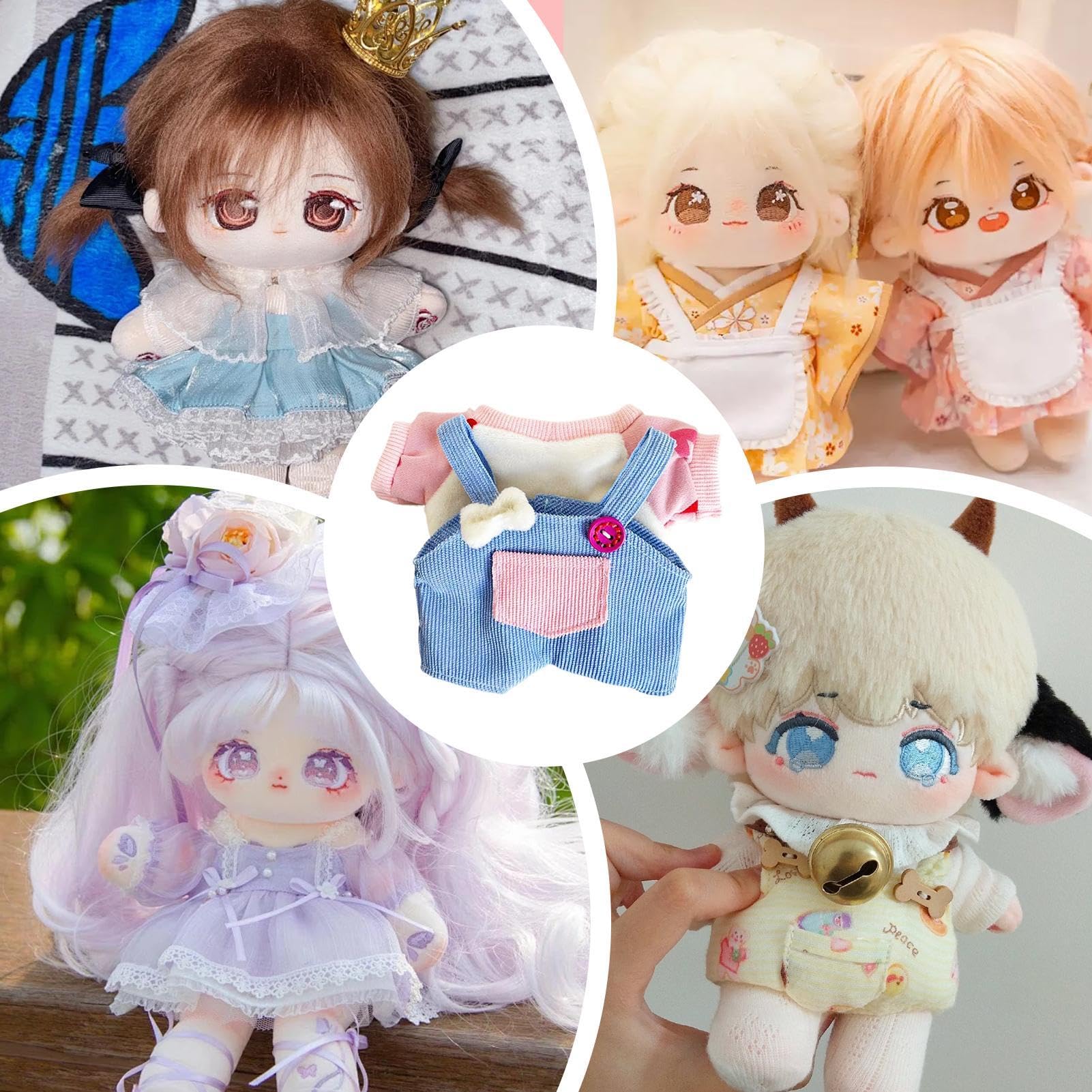 Amazon.co.jp: Rebornsun 人形服オーバーオール、ぬいぐるみ人形用服