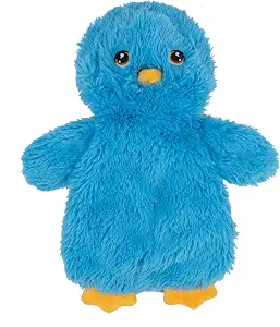  Interactive Squeaky Dog Toy - Baby Chicken, Blue | Stuffing Free Body, Soft, Squeaks & Crinkles, No Mess, Perfect for Moderate Chewers, Toss and Fetch Play